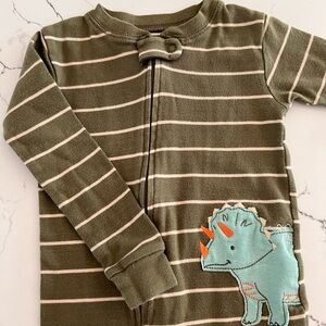 Carters Footed Sleeper Dinosaur